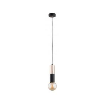 Csillár zsinóron BOLID 1xE27/60W/230V arany/fekete 60951 kép