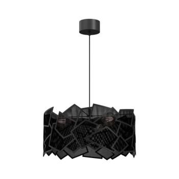 Csillár zsinóron CAMO 3xE27/15W/230V fekete 550 kép