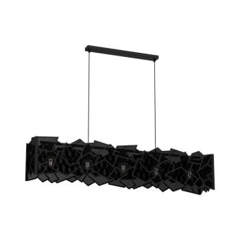 Csillár zsinóron CAMO 5xE27/15W/230V fekete 582 kép