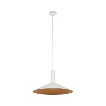 Csillár zsinóron CAPRI 1xE27/15W/230V átm. 50 cm fehér/réz 41016 kép