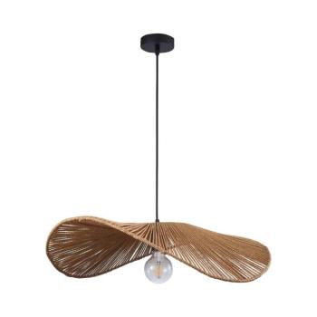 Csillár zsinóron CAPRI 1xE27/20W/230V átm. 60 cm bambusz 329127 kép