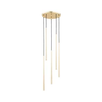 Csillár zsinóron CARMEN 5xG9/40W/230V á.30 cm arany 63144 kép