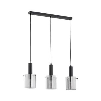 Csillár zsinóron CELIA 3xE27/60W/230V fekete 62402 kép