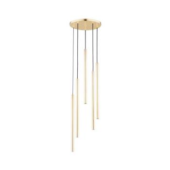 Csillár zsinóron COLLET 5xG9/40W/230V á. 30 cm arany 63145 kép