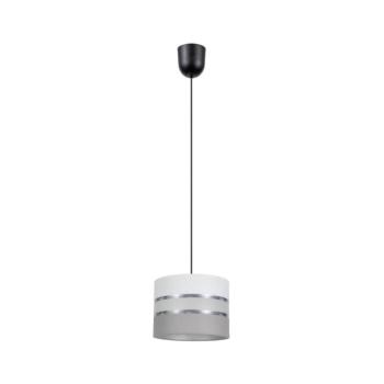 Csillár zsinóron CORAL 1xE27/60W/230V á. 20 cm fehér/szürke 0707 kép