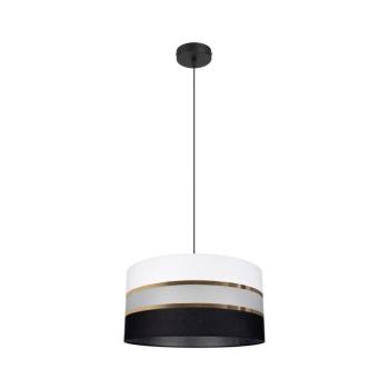 Csillár zsinóron CORAL 1xE27/60W/230V fekete-fehér 0448 kép