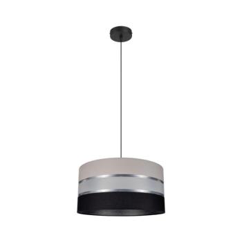 Csillár zsinóron CORAL 1xE27/60W/230V szürkés-fekete 0614 kép