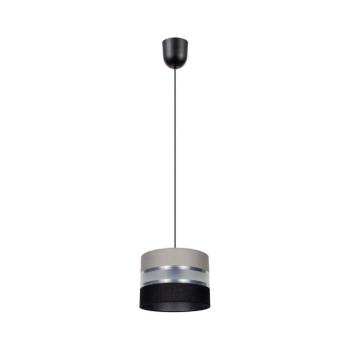Csillár zsinóron CORAL S 1xE27/60W/230V szürkés-fekete 0618 kép