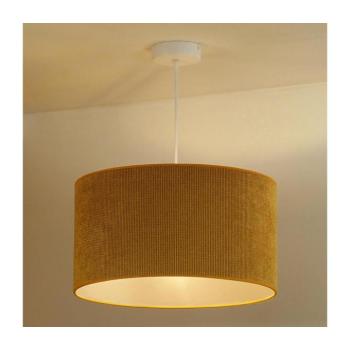 - Csillár zsinóron CORDUROY 1xE27/15W/230V átm. 40 cm sárga 604017 kép