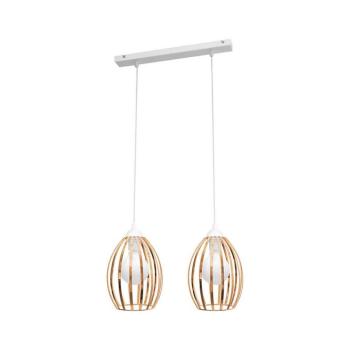 Csillár zsinóron DALI 2xE27/15W/230V réz W-L 1355/2 WT+BR kép