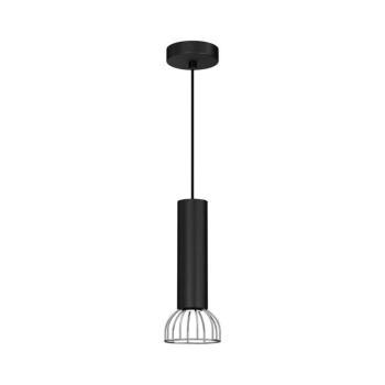 Csillár zsinóron DANTE 1xGU10/25W/230V fekete/fényezett króm MLP7359 kép