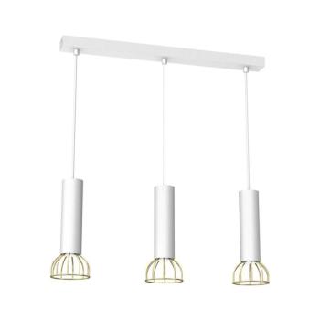 Csillár zsinóron DANTE 3xGU10/25W/230V fehér/arany MLP7255 kép