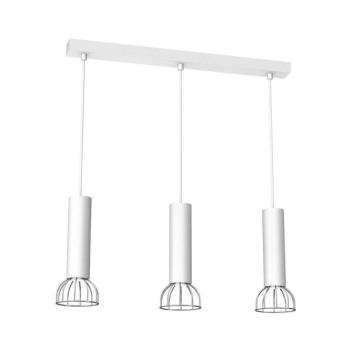 Csillár zsinóron DANTE 3xGU10/25W/230V fehér/fényes króm MLP7366 kép