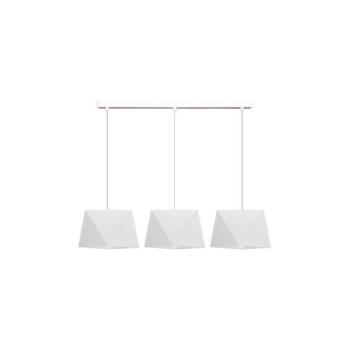 Csillár zsinóron DIAMENT 3xE27/60W/230V fehér 0307 kép