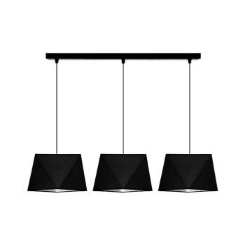 Csillár zsinóron DIAMENT 3xE27/60W/230V fekete 0309 kép