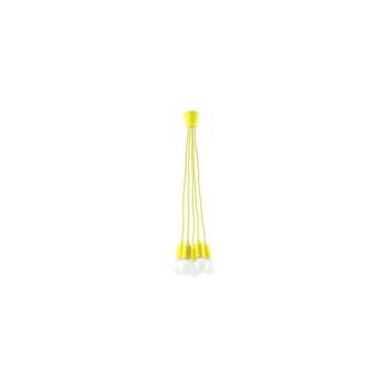 Csillár zsinóron DIEGO 5xE27/60W/230V sárga SL.0580 kép
