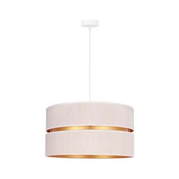 - Csillár zsinóron DUO 1xE27/15W/230V átm. 40 cm krémes/arany 600316 kép