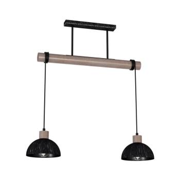 Csillár zsinóron ERIK 2xE27/60W/230V barna/fekete MLP7639 kép