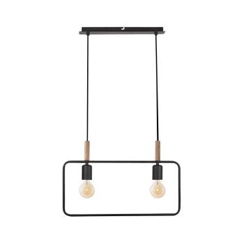 Csillár zsinóron FRAME 2xE27/60W/230V fekete 32-73518 kép