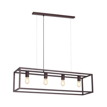 Csillár zsinóron FRAME 4xE27/60W/230V réz 6501 kép