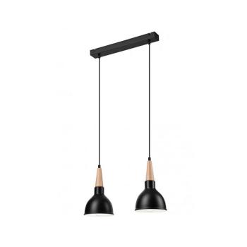 Csillár zsinóron FRANCESCA 2xE27/60W/230V fekete LM-2.106 BLACK kép