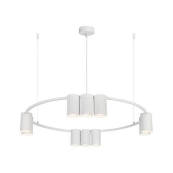 Csillár zsinóron GENESIS 10xGU10/8W/230V fehér ML0374 kép