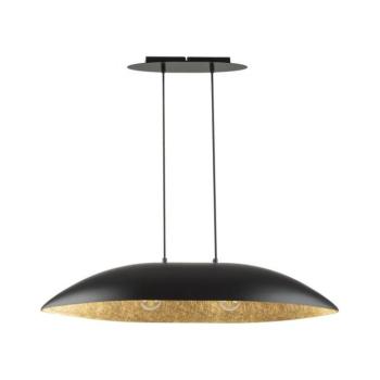 Csillár zsinóron GONDOLA 2xE27/60W/230V fekete/arany 40633 kép