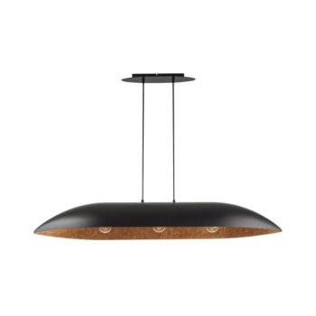 Csillár zsinóron GONDOLA 3xE27/60W/230V fekete/réz 40634 kép