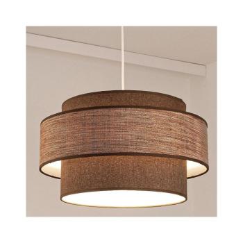 Csillár zsinóron GRACE 1xE27/60W/230V átm. 40 cm barna/bézs 0819