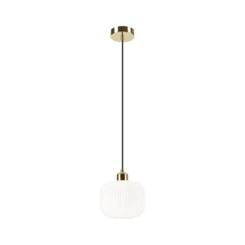 Csillár zsinóron HARMA 1xE27/15W/230V átm. 20 cm fehér/arany LM - 1.257 / B kép