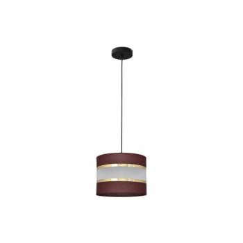Csillár zsinóron HELEN 1xE27/15W/230V á. 20 cm barna/fekete/arany W-KM 0801/1 BK-B +BR+GO+MAT kép
