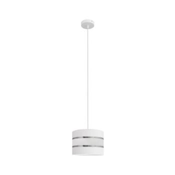 Csillár zsinóron HELEN 1xE27/15W/230V á. 20 cm fehér W-KM 0801/1 WT+SL+MAT kép