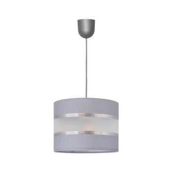 Csillár zsinóron HELEN 1xE27/15W/230V á. 20 cm szürke/ezüst W-0801/1 GR+SL+MAT kép