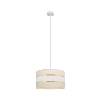 Csillár zsinóron HELEN 1xE27/15W/230V á. 35 cm krém/arany W-KM 0803/1 EC+GO+MAT kép