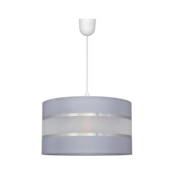 Csillár zsinóron HELEN 1xE27/15W/230V á. 35 cm szürke/ezüst W-0803/1 GR+SL+MAT kép
