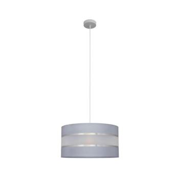 Csillár zsinóron HELEN 1xE27/15W/230V á. 40 cm szürke/ezüst W-KM 0804/1 GR+SL+MAT kép