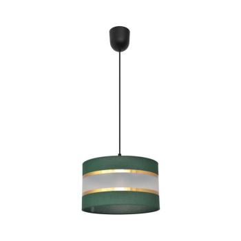 Csillár zsinóron HELEN 1xE27/15W/230V átm. 25 cm zöld/arany W-0802/1 GN+GO+MAT kép