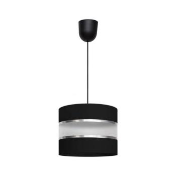 Csillár zsinóron HELEN 1xE27/15W/230V fekete W-0801/1 BK+SL+MAT kép