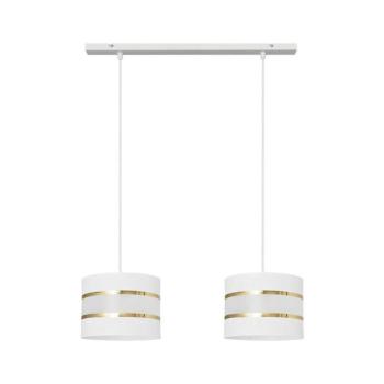 Csillár zsinóron HELEN 2xE27/15W/230V fehér/arany W-L 0801/2 WT+GO+MAT kép