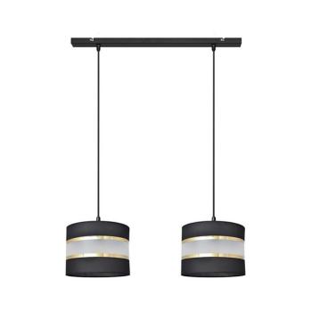 Csillár zsinóron HELEN 2xE27/15W/230V fekete/arany W-L 0801/2 BK+GO+MAT kép
