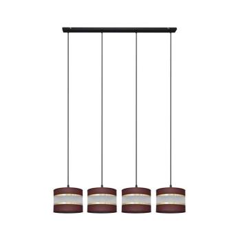 Csillár zsinóron HELEN 4xE27/15W/230V barna/fekete/arany W-L 0801/4 BK-B +BR+GO+MAT kép