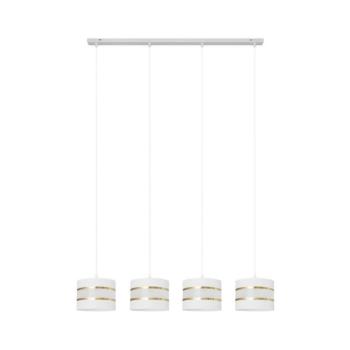 Csillár zsinóron HELEN 4xE27/15W/230V fehér/arany W-L 0801/4 WT+GO+MAT kép