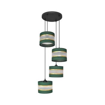 Csillár zsinóron HELEN 4xE27/15W/230V zöld/arany W-KD 0801/4 BK-B +GN+GO+MAT kép