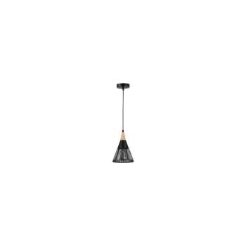 Csillár zsinóron HIRA 1xE27/60W/230V átm. 18 cm fekete ZS HIRA BLACK kép