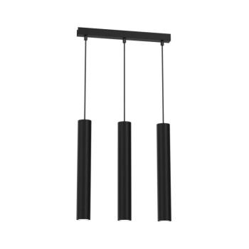 Csillár zsinóron HUDSON 3xGU10/8W/230V fekete MLP8792