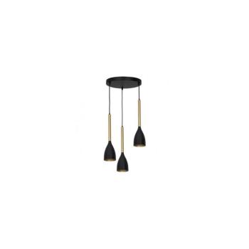 Csillár zsinóron ISTAPPAR 3xE27/60W/230V fekete/arany 3300 kép