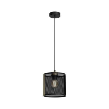 Csillár zsinóron KAGA 1xE27/60W/230V fekete/arany 4149 kép