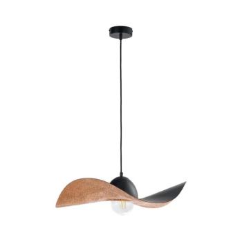 Csillár zsinóron KAPELLO 1xE27/60W/230V átm. 55 cm fekete/réz 32346 kép