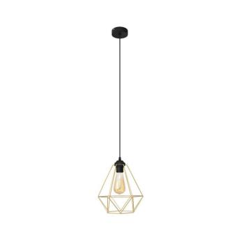 Csillár zsinóron KARO 1xE27/15W/230V arany/fekete W-KM 1311/1 BK-B GO MAT kép