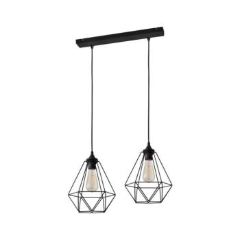 Csillár zsinóron KARO 2xE27/15W/230V W-L 1311/2 BK-B kép